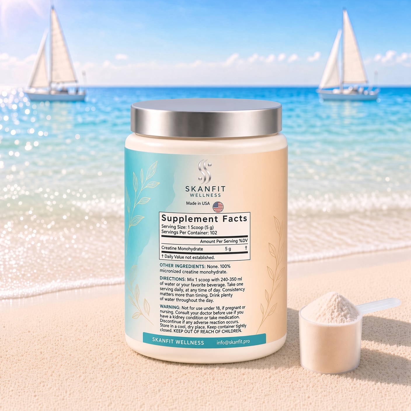 SKANFIT Creatina · reverso