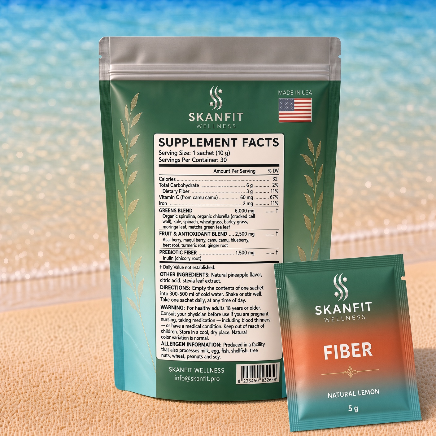 SKANFIT Greens · reverso