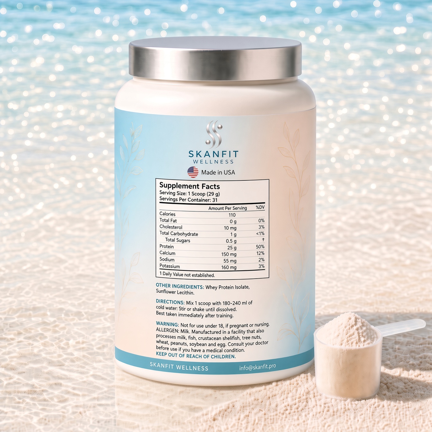 SKANFIT Iso-Whey · reverso