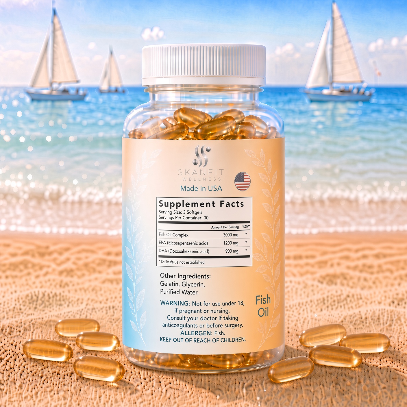 SKANFIT Omega-3 · reverso
